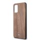 3. Etui Mercedes Wood Line Walnut na Samsung Galaxy S20+ - brązowe
