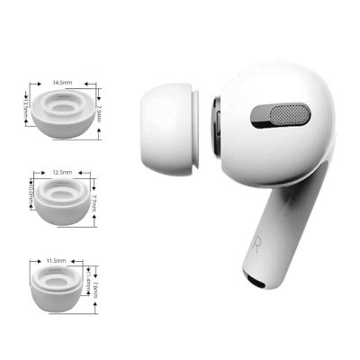 3. Nakładki Tech-Protect Ear Tips do słuchawek AirPods Pro 1 / 2 w rozmiarach S / M / L - białe (3 szt.)