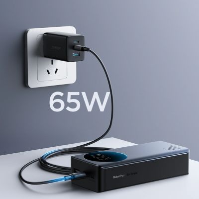 8. Powerbank Joyroom JR-PBF05 Pro 30000mAh 65W z wyświetlaczem cyfrowym 2x USB-C 1x USB-A - czarny