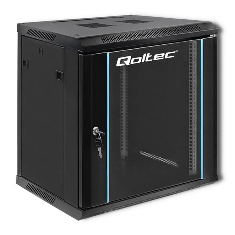5. Szafa RACK 19'' 12U 600 x 635 x 450 Czarna Wisząca