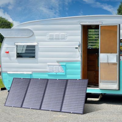 5. Ładowarka Choetech SC010 solarna turystyczna składana 160W - czarna