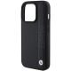 6. Etui BMW Leather Textured & Stripe na iPhone 15 Pro Max - czarne