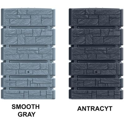 2. ZBIORNIK POJEMNIK NA WODĘ DESZCZÓWKĘ TOWER STONE 500L SMOOTH GRAY