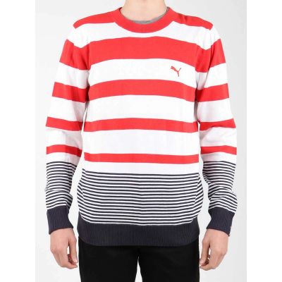 4. Sweter Puma Striped Sailing Sweater 554124-01
