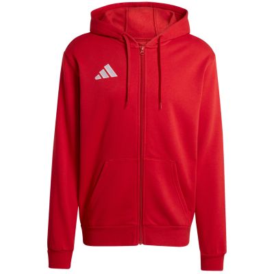 8. Bluza męska adidas Entrada 26 FZ Hoody czerwona KF5944