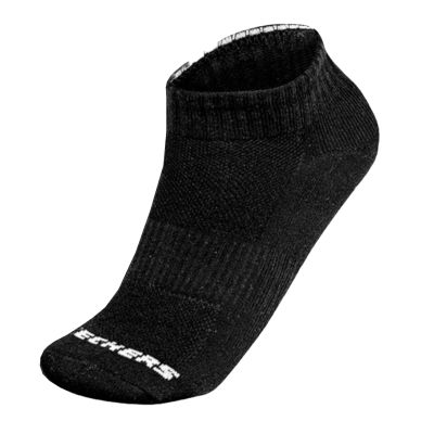 3. Skechers 3pk Unisex Terry Qtr Crew S111035-001 Czarne 35-38