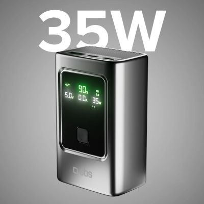 2. Powerbank SBS 10000mAh PD 35W z wyświetlaczem LCD - szary