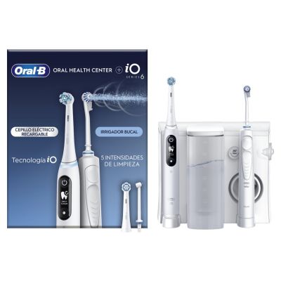 2. Oral-B iO6 & OxyJet Dorosły Obrotowo-pulsacyjna szczoteczka do zębów Biały