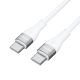 2. Kabel Wozinsky WSTCC2 USB-C / USB-C PD 65W 2 m -biały