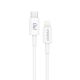 Kabel Dudao L6X USB-C - Lightning PD 20W 1m - biały