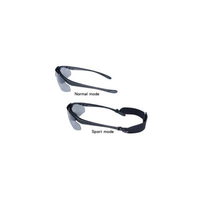 3. Okulary strzeleckie Wosport Black - 3 wymienne wizjery, pasek
