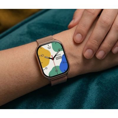 2. Smartwatch Gravity Różowy Pasek + Bransoleta GT43-4