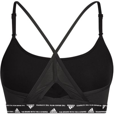 9. Stanik sportowy adidas Aeroreact Training Light-Support 3-Stripes Bra W HC7862