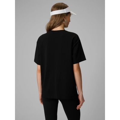 2. T-shirt loose gładki damski 4F 4FRAW25TTSHF3624-20S