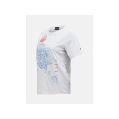 2. Koszulka PEAK PERFORMANCE Explore Graphic Tee Women biały