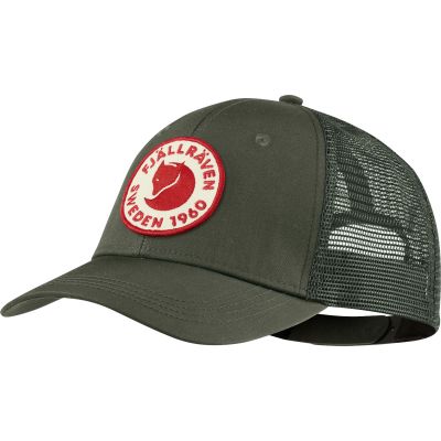 Czapka z daszkiem damska/męska Fjällräven 1960 Logo Långtradarkeps Deep Forest sportowa zielona (F78138-662)