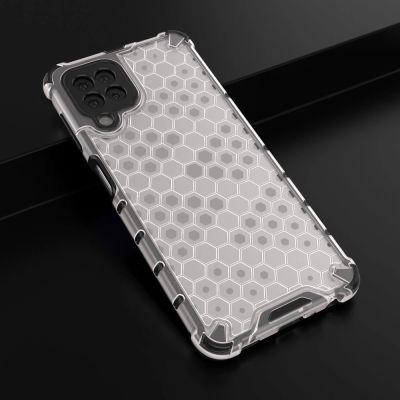 14. Honeycomb etui pancerny pokrowiec z żelową ramką Samsung Galaxy A22 4G przezroczysty