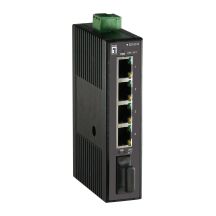 Switche LevelOne Industrial 5-portowe 1xSC MM+DIN 100Mbps