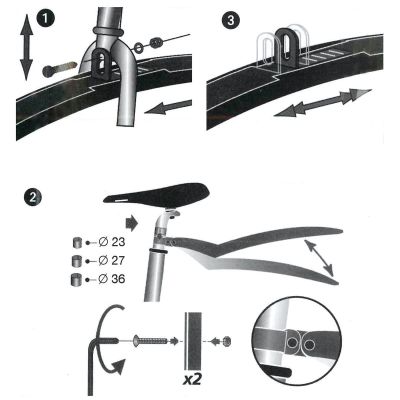 28. ZESTAW BŁOTNIKÓW MTB 24-26 CALI DUNLOP