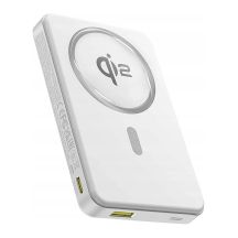 Powerbank Baseus Airpow II 10000mAh Qi2 z MagSafe 22,5W z kablem Baseus Simple Series USB-C - USB-C 20V/3A (30cm) - biały