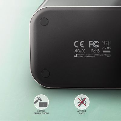 8. Stacja dokująca AXAGON ADSA-DC USB3.2 Gen1 - 2x SATA 6G CLONE DUAL HDD ASMedia