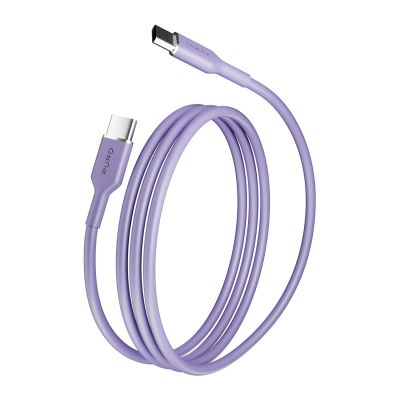 5. Kabel Puro ICON USB-C - USB-C 1,5m - fioletowy