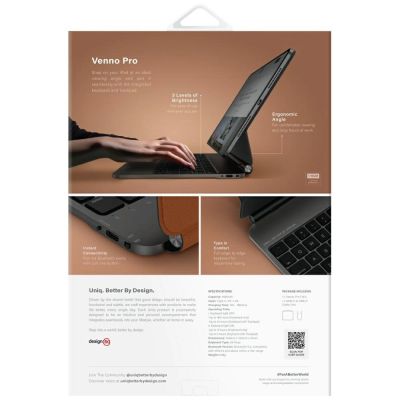 8. Etuiz klawiaturą UNIQ Venno Pro Magnetic Smart do iPad 11" 2025 / iPad Air 11" 2024 / 2025 / iPad Pro 11" 2018 / 2020 / 2021 / 2022 / 2024 - brązowe