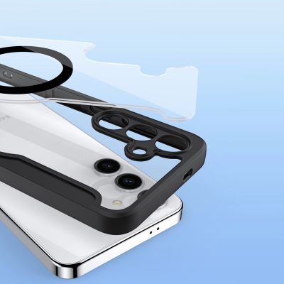 10. Etui Dux Ducis Skin X Pro na Samsung Galaxy S24+ z MagSafe i klapką - czarne