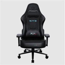 Jednostajny Fotel do gier RTC obejmuje hardcore Czarny