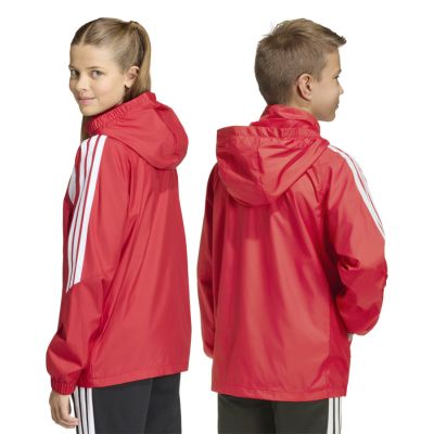 3. Kurtka dla dzieci adidas Tiro 26 League Windbreaker czerwona JY9724