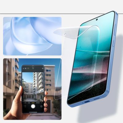 8. Folia hydrożelowa Spigen ELITE SHIELD EZ FIT na Samsung Galaxy S25 - przezroczyste