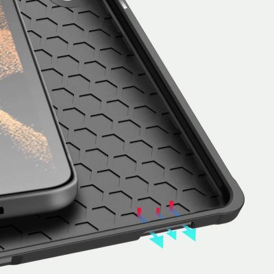 14. DUX DUCIS Domo składany pokrowiec etui na tablet z funkcją Smart Sleep podstawka Samsung Galaxy Tab S8/S9 Ultra czarny