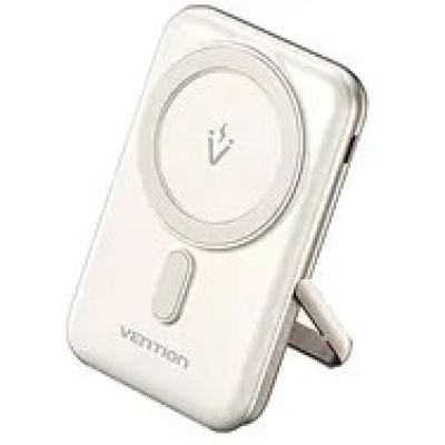 9. Bezprzewodowy magnetyczny powerbank Vention 20W PD 10000 mAh biały