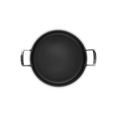 5. Le Creuset hartowany nieprzywierający Sauteuse ze szklaną pokrywką 28cm
