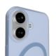 11. Etui silikonowe Puro Daylight kompatybilne z Magsafe na iPhone 17 - półprzezroczyste niebieskie