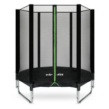 VIRTUFIT TRAMPOLINA Z SIATKĄ BEZPIECZEŃSTWA - CZARNA - 183 CM