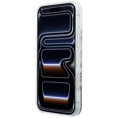 5. Etui Karl Lagerfeld Liquid Glitter Beach & Sand na iPhone 17 Pro Max / 18 Pro Max - beżowe