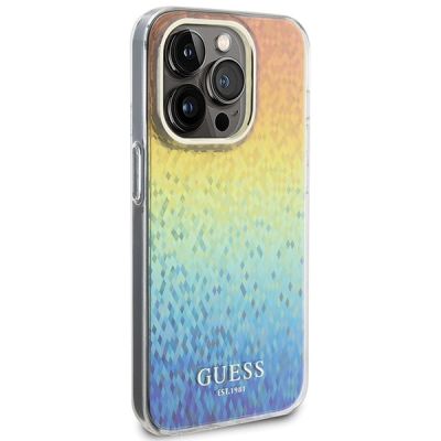 4. Etui Guess IML Faceted Mirror Disco Iridescent na iPhone 15 Pro - wielokolorowe