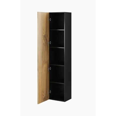 3. Witryna VIGO pełna'180' 180/40/30 czarny/dąb wotan