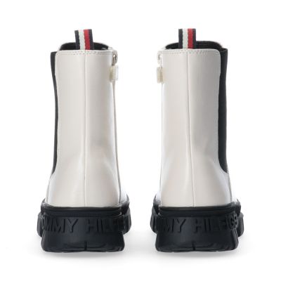 10. Botki Tommy Hilfiger Bootie Ivory T3A5-33058-1355101-101