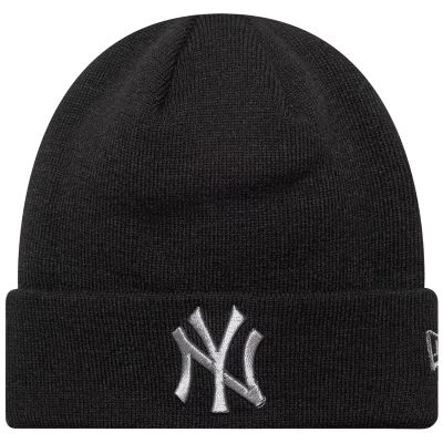 New Era Metallic Beanie New York Yankees Hat 60691271 Czarne One size