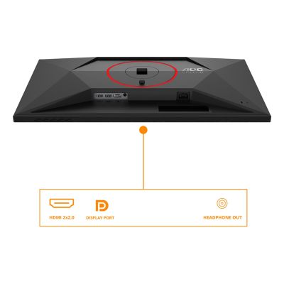 5. AOC G4 27G4ZR/69 monitor komputerowy 68,6 cm (27") 1920 x 1080 px Czarny, Czerwony