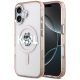 Etui Karl Lagerfeld IML Choupette Sketch Logo MagSafe na iPhone 17 - różowe