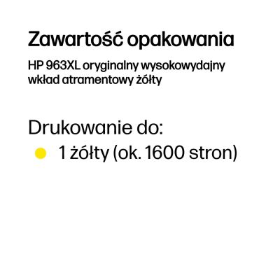 74. Tusz HP 963XL High Yield Yellow