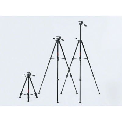 3. Bosch BT 150 Professional statyw Poziomice laserowe 3 x noga Czarny