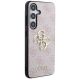 4. Etui Guess 4G Big Metal Logo na Samsung Galaxy S24 - różowe
