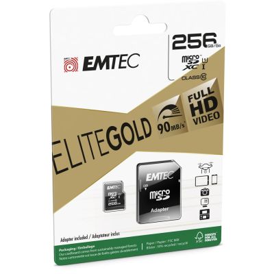 3. Emtec EliteGold 256 GB MicroSDXC UHS-I Klasa 10