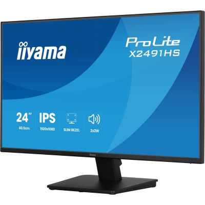 23. iiyama ProLite X2491HS-B1 monitor komputerowy 60,5 cm (23.8") 1920 x 1080 px Full HD LCD Czarny