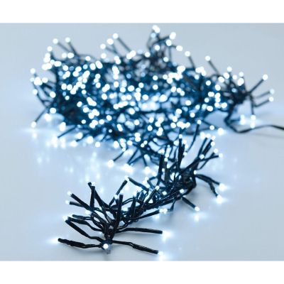 9. LAMPKI CHOINKOWE ŁAŃCUCH ŚWIETLNY 1152 LED TIMER ZIMNY BIAŁY