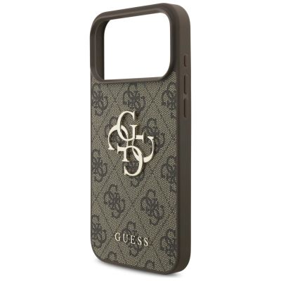 6. Etui Guess 4G Big Logo na iPhone 17 Pro Max / 18 Pro Max - brązowe